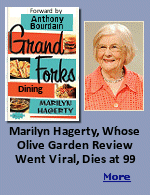 Marilyn Hagerty, a food columnist who startled the online world with an earnestly detail-oriented and nonjudgmental appraisal of a North Dakota Olive Garden, and who was startled in turn when the review racked up more than one million page views, bringing her national media attention and a book contract, died on Sept. 16 in Grand Forks, N.D. She was 99.